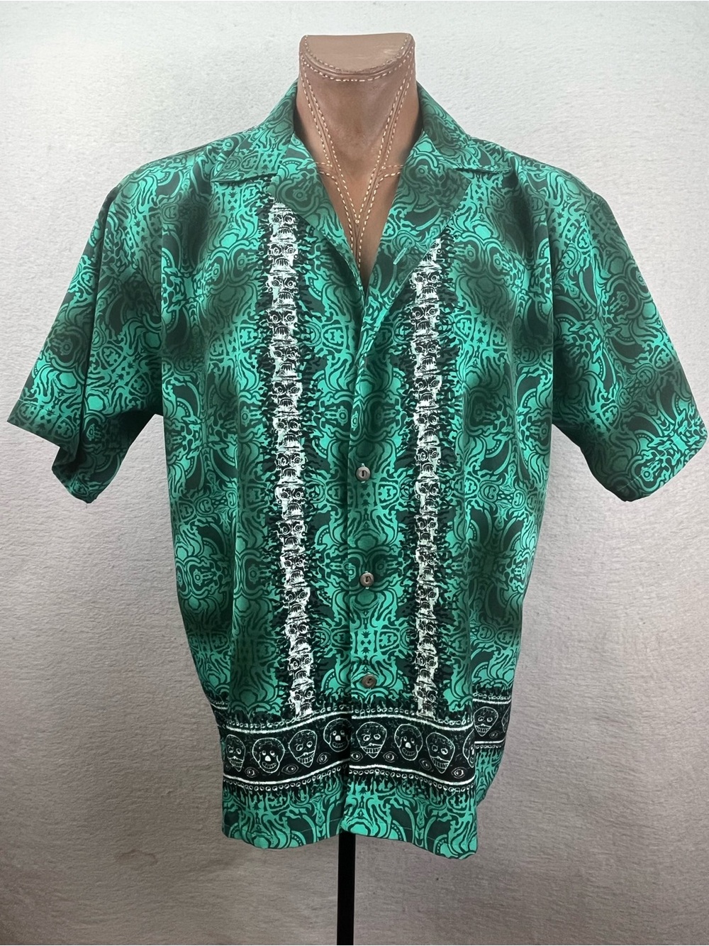 Authentic Organic Ocean Current Voodoo Style Hawaiian Shirt Large